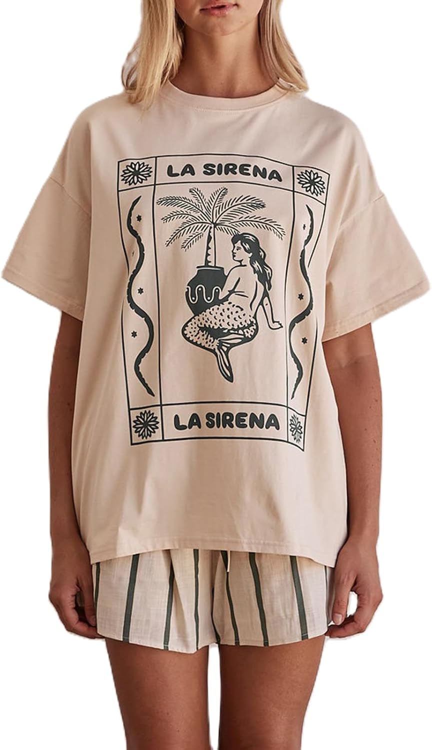 Womens Y2k Fruit Graphic Print Oversized T Shirts Summer Vintage Aesthetic Baggy Tees Tops Teen Girl Clothes - Image 7