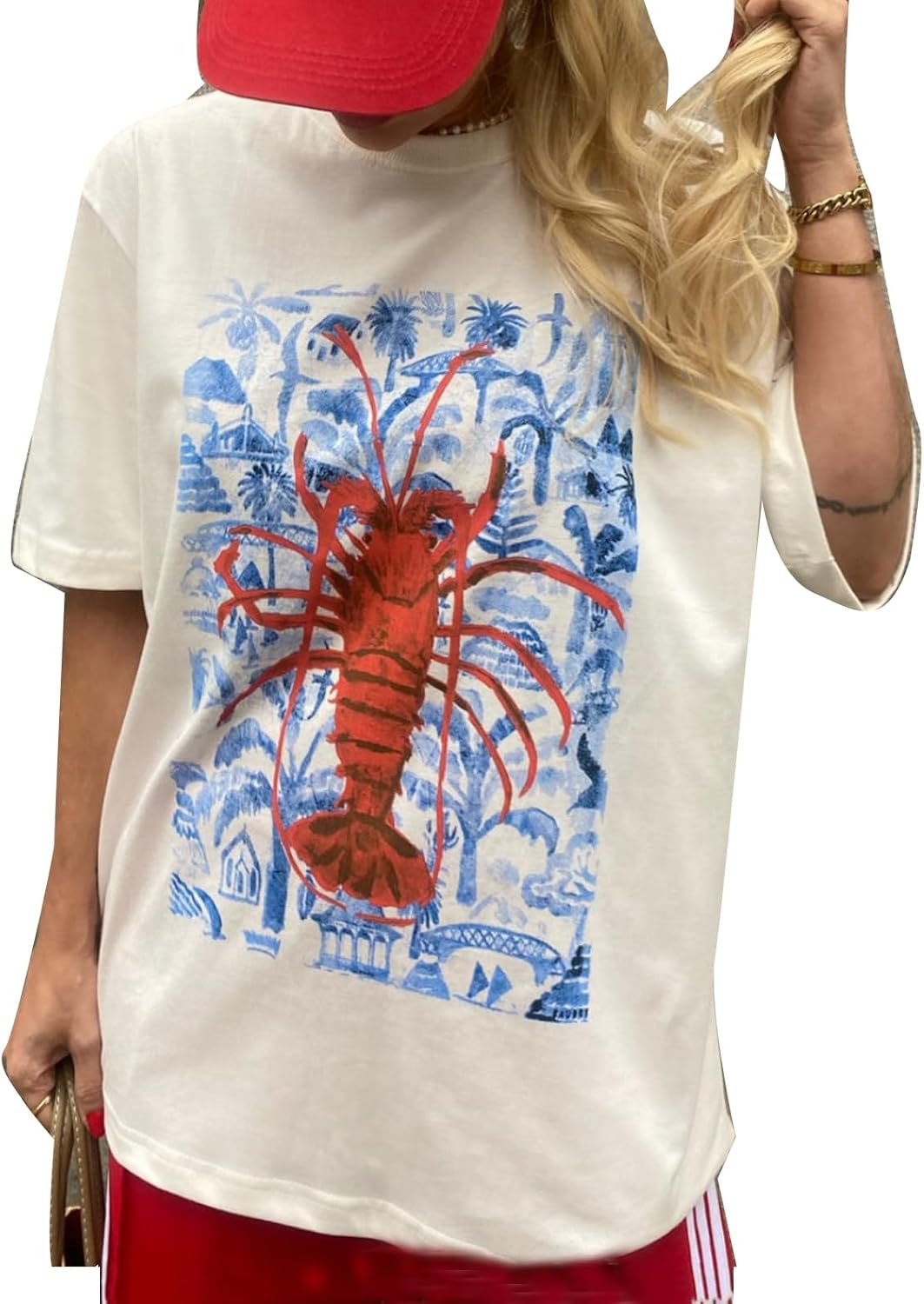 Womens Y2k Fruit Graphic Print Oversized T Shirts Summer Vintage Aesthetic Baggy Tees Tops Teen Girl Clothes - Image 10