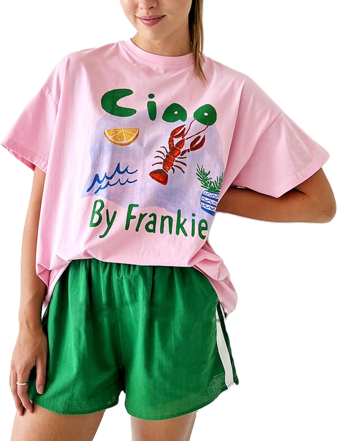 Womens Y2k Fruit Graphic Print Oversized T Shirts Summer Vintage Aesthetic Baggy Tees Tops Teen Girl Clothes - Image 15