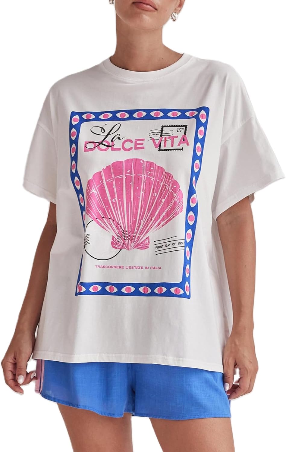 Womens Y2k Fruit Graphic Print Oversized T Shirts Summer Vintage Aesthetic Baggy Tees Tops Teen Girl Clothes - Image 12