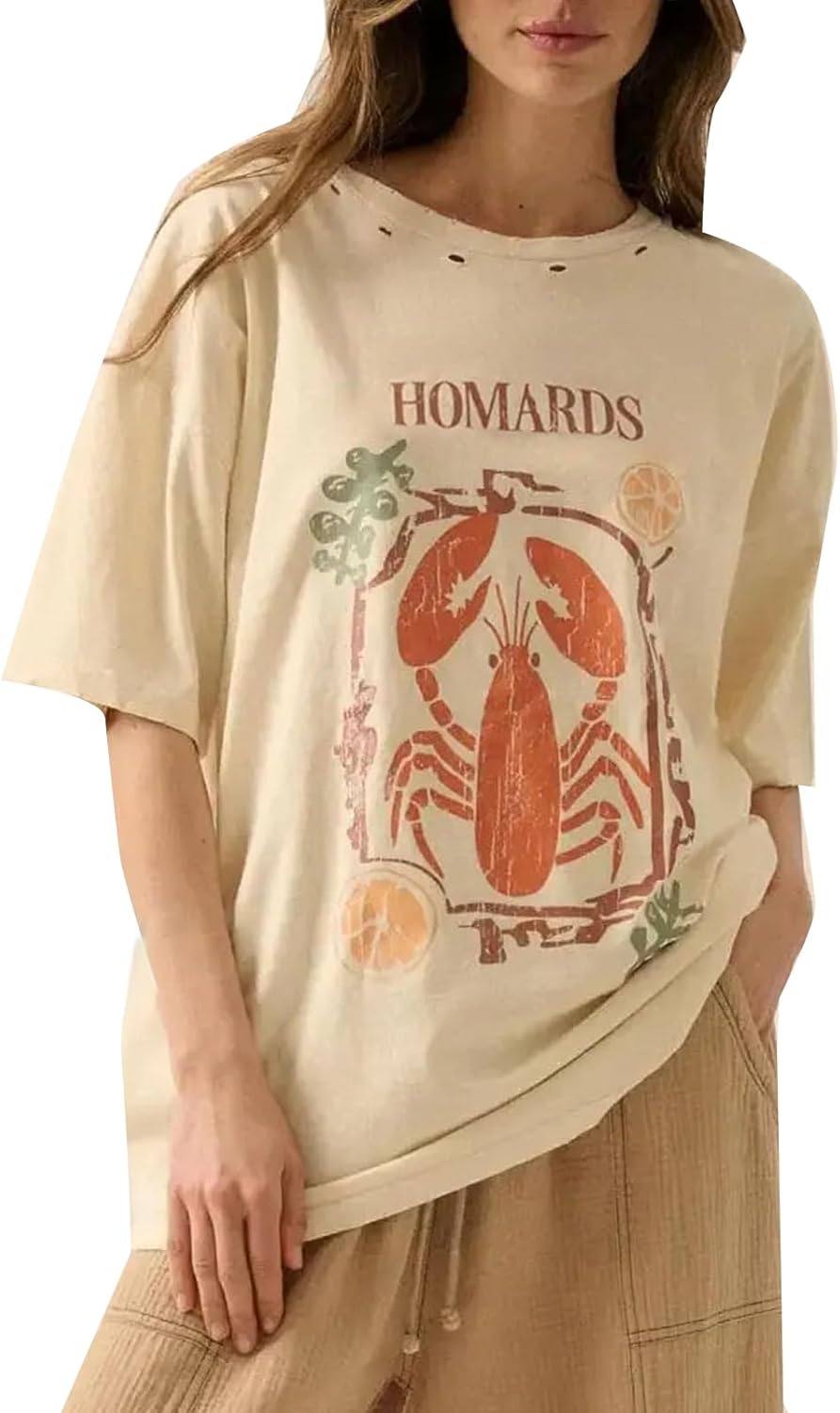 Womens Y2k Fruit Graphic Print Oversized T Shirts Summer Vintage Aesthetic Baggy Tees Tops Teen Girl Clothes - Image 14