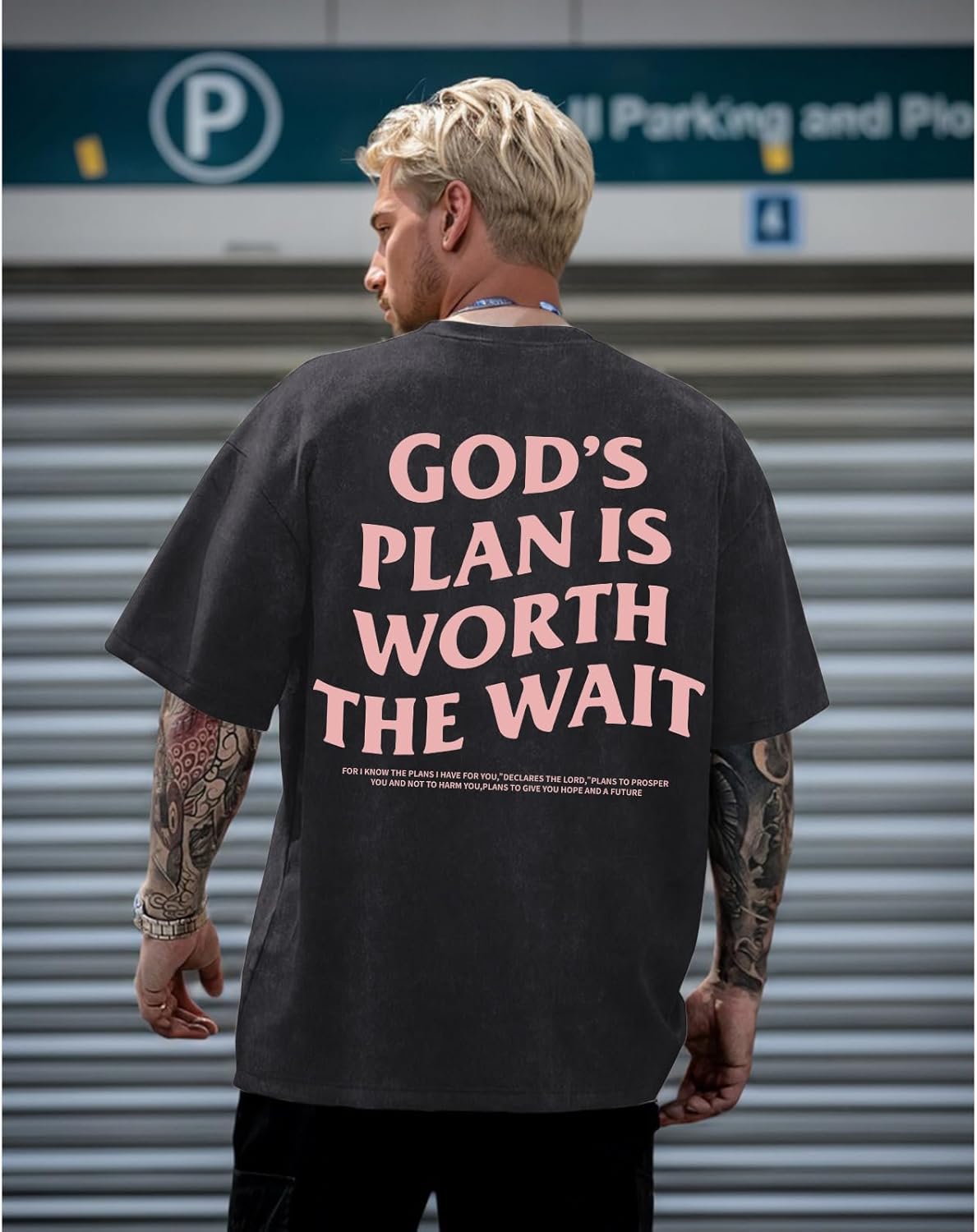 Wrenpies Christian Faith Shirts for Men Jesus God Bible Verse Inspirational Religious Graphic Tees Acid Wash Vintage Tshirt - Image 5