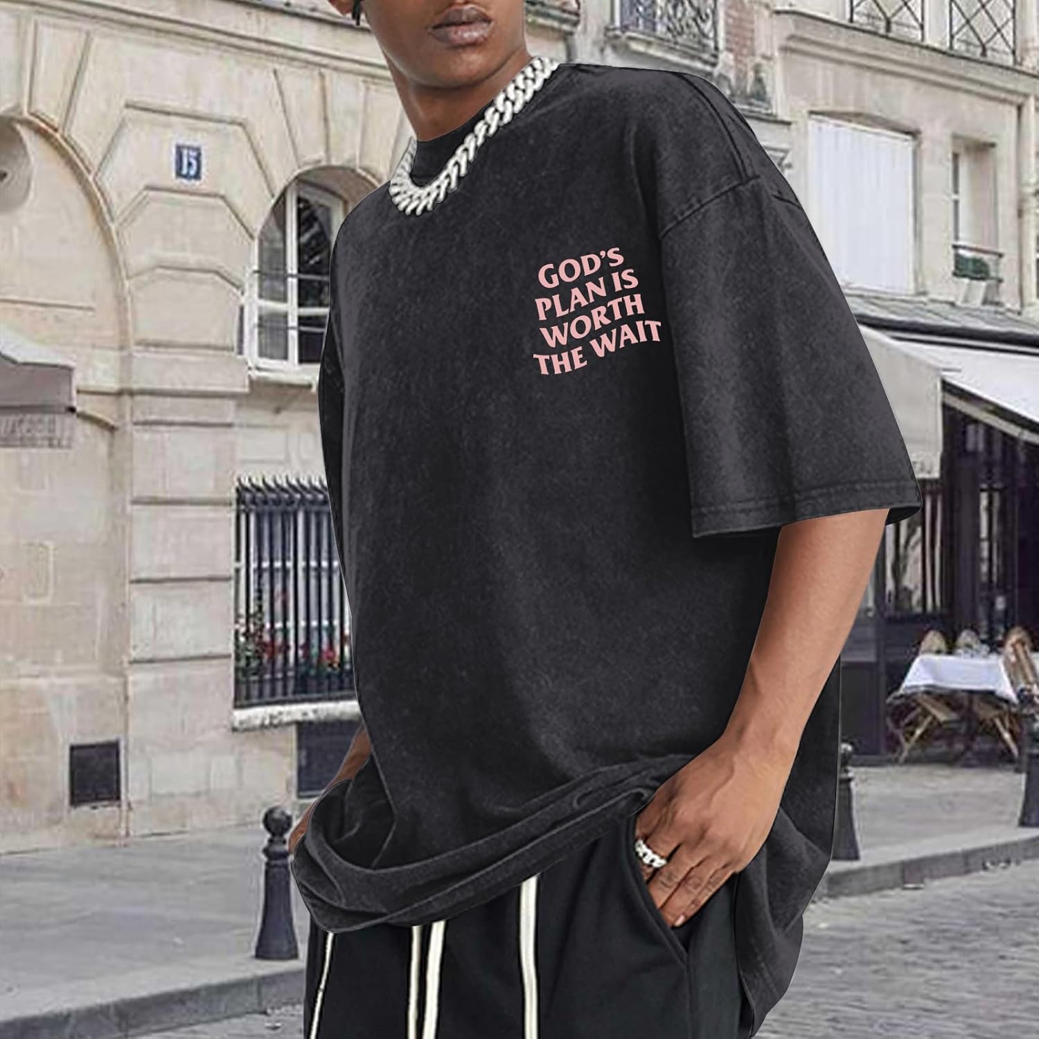 Wrenpies Christian Faith Shirts for Men Jesus God Bible Verse Inspirational Religious Graphic Tees Acid Wash Vintage Tshirt - Image 4