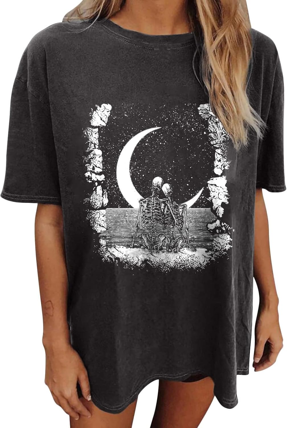 Wukreran Vintage Shirts for Women Cute Graphic Tee Spring Short Sleeve Tops Oversized Tshirts Teen Aesthetic Clothing - Image 17