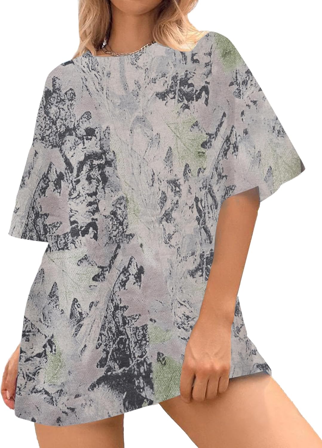 Ziesexy Women Oversized Striped Short Sleeve T-Shirts Color Block Crew Neck Basic Shirt Casual Loose Tops Summer Tee Shirt - Image 6