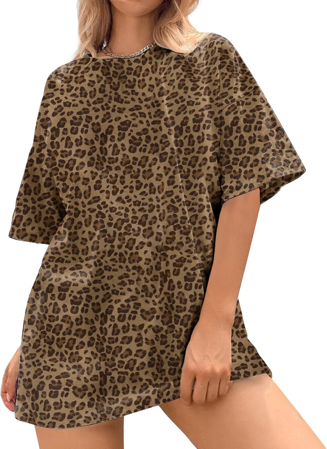 Ziesexy Women Oversized Striped Short Sleeve T-Shirts Color Block Crew Neck Basic Shirt Casual Loose Tops Summer Tee Shirt - Image 9