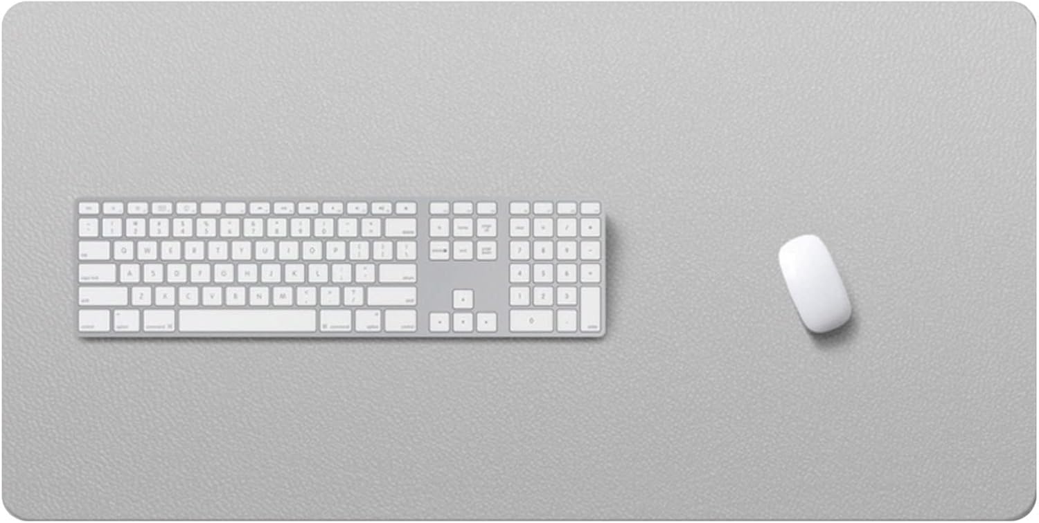 ZPEE Bicolor Mouse Mat Computer Gaming,Waterproof Leather Gaming Mouse Pad for Desk,Portable Table Mat for Laptop Large Size Writing Mat-Red 120x60cm - Image 12