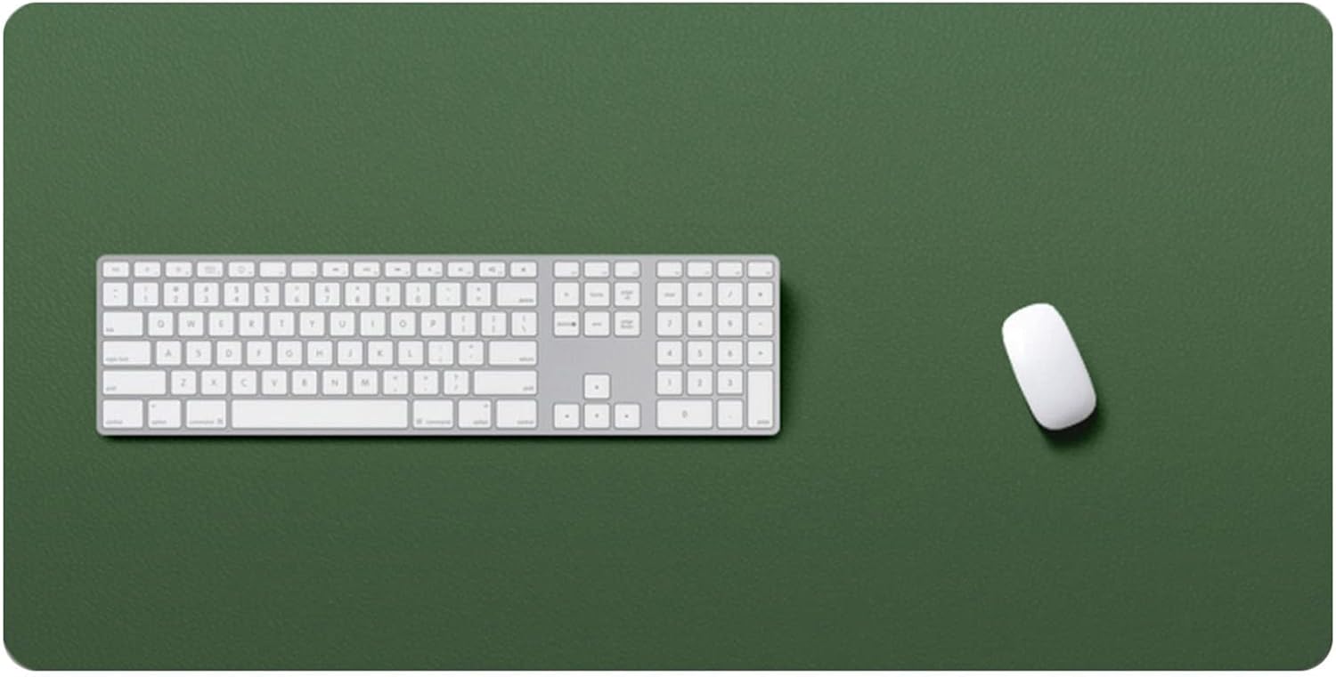 ZPEE Bicolor Mouse Mat Computer Gaming,Waterproof Leather Gaming Mouse Pad for Desk,Portable Table Mat for Laptop Large Size Writing Mat-Red 120x60cm - Image 11