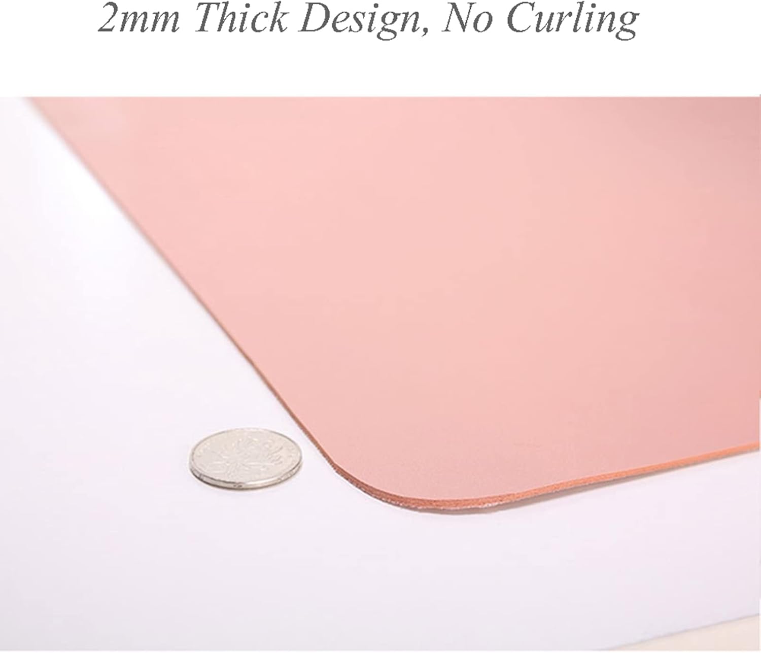 ZPEE Waterproof Mouse Mat Gaming,Bicolor Sustainable Mouse Pad Large Writing Mat for Desk Home Office Desk Pad Protector Large Pu Leather-B 120x60cm - Image 3